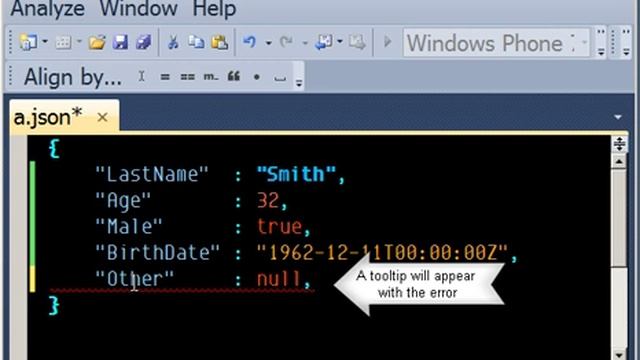 JSON For Visual Studio смотреть онлайн