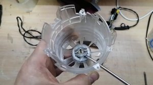 Снятие вентилятора (крыльчатки) с фена braun satin hair 7