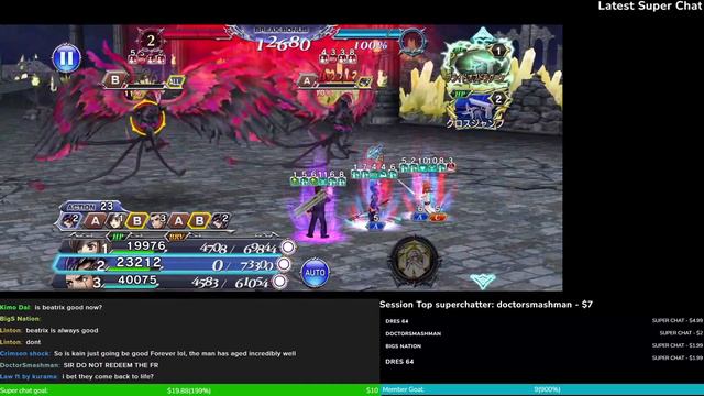 [LIVE] Spiritus Ramuh SHINRYU | Beatrix FR, Kain, Gladiolus  (DFFOO JP) & 1 Hour Of Genshin Impact
