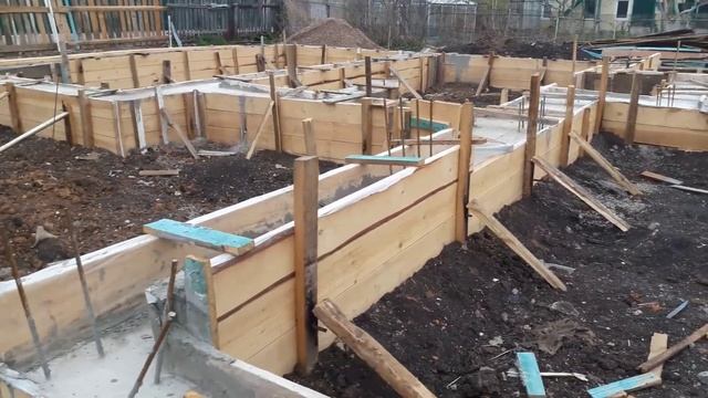 Фундамент под дом из газобетона 130 м2 БАШКОТТЕДЖ смотреть онлайн