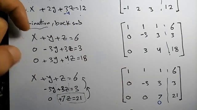 4- Solving a system of Linear Equations | Linear Algebra (الجبر الخطي | حل نظام من المعادلات الخطية смотреть онлайн