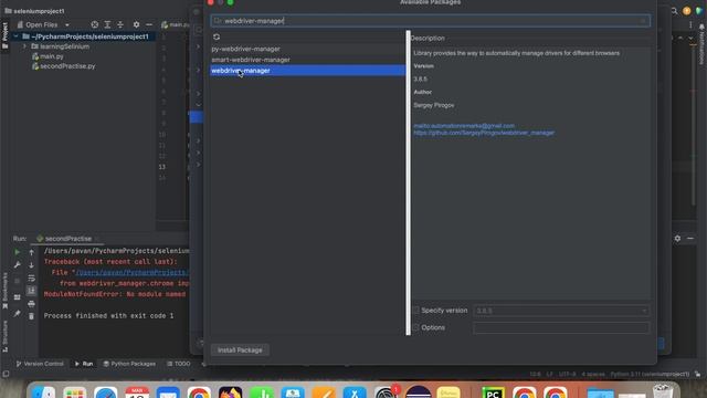 [Solved] "ModuleNotFoundError: No module named" Error driver_manager module not found смотреть онлайн