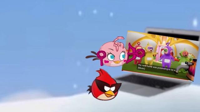Angry Birds and Teletubbies. Super Red and super Stella watched Teletubbies let’s go смотреть онлайн