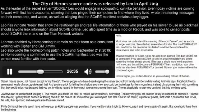 Official SCoRE Server Owner Talks! Remastered ? Convinced to Release the City of Heroes Source Code смотреть онлайн