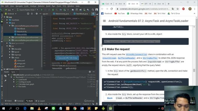 Tutorial Lesson 7: Background tasks from Codelabs Android Developer смотреть онлайн