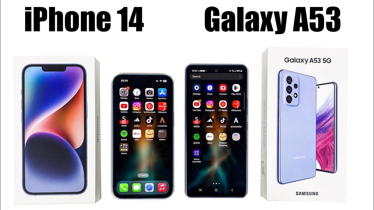 IPhone 14 Vs SAMSUNG Galaxy A53 SPEED TEST