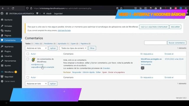 Curso Wordpress 2022 Nociones básicas 1 смотреть онлайн