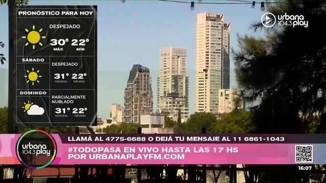 #TodoPasa en Urbana Play 104.3 FM #UrbanaPlay1043 26/01 Parte 2