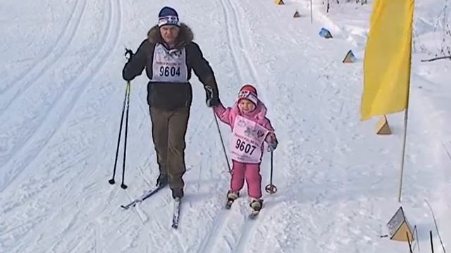 п.Кедровый, ... Лыжня России 2012 ...avi смотреть онлайн