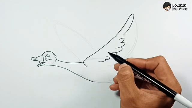 Easy Drawing Flying Goose смотреть онлайн