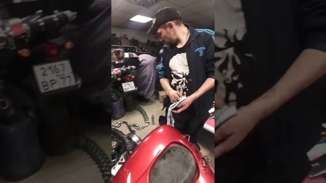 Yamaha XV1900 / throttle cleaning / чистка дроселей. смотреть онлайн