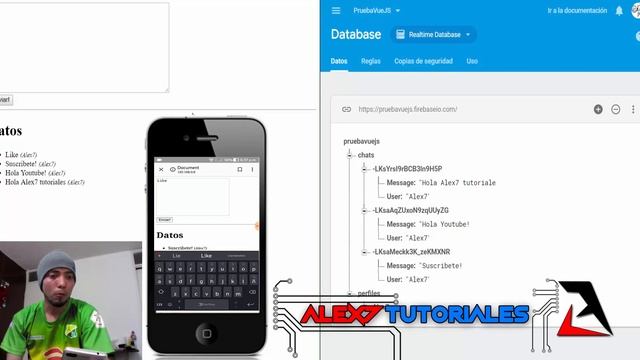 Firebase y VueJS Prueba desde Android y Windows 10 - REALTIME DATABASE смотреть онлайн