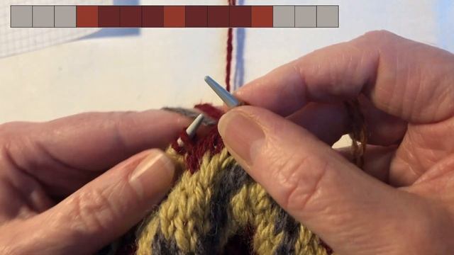 новый трёхцветный жаккардовый узор смотреть онлайн