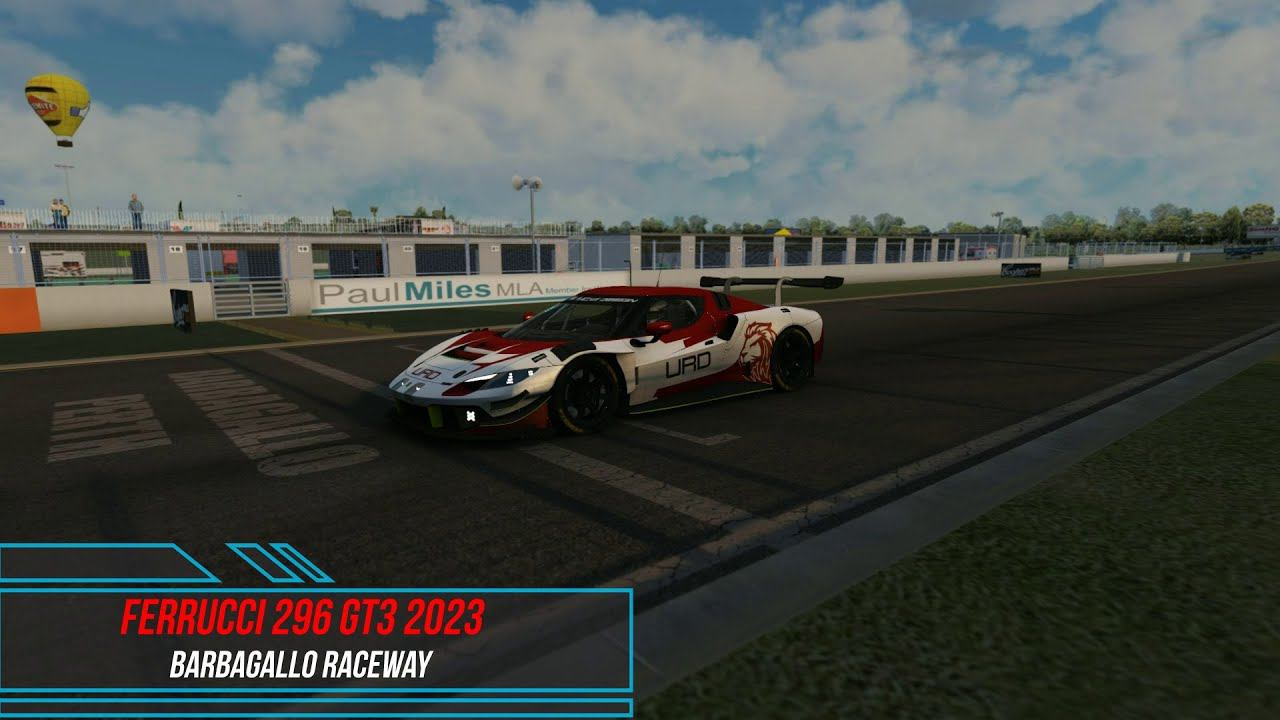 URD Ferrucci 296 GT3 2023 - Barbagallo Raceway / Assetto Corsa. смотреть онлайн