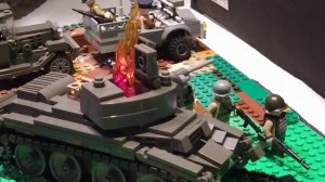 Лего самоделка на тему ВОВ" На ЗАПАД".Советская танковая колонна.