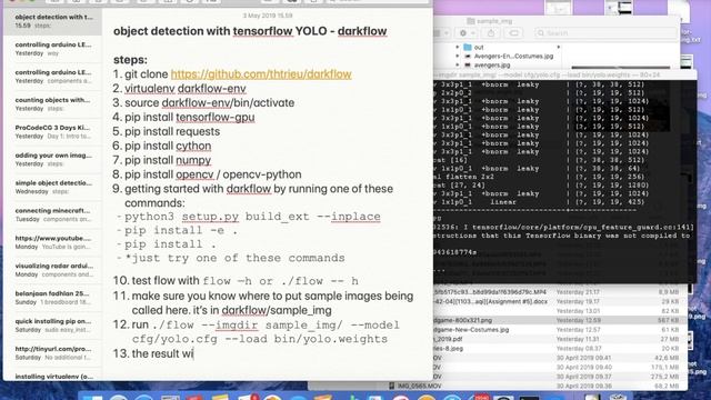 object detection with tensorflow YOLO - darkflow смотреть онлайн