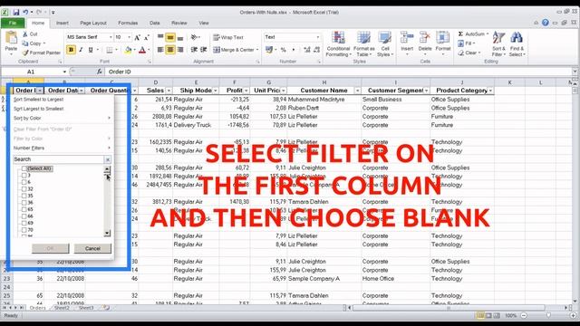 how to delete empty rows in excel || excel tutorial смотреть онлайн