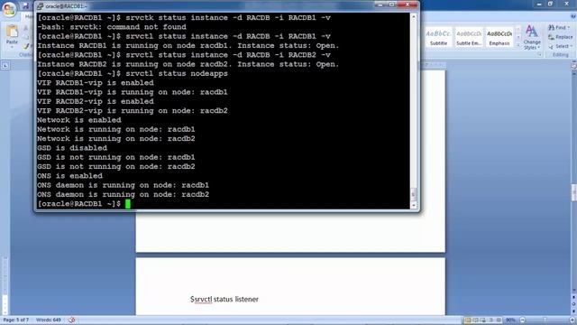 SRVCTL and CRSCTL in Oracle RAC смотреть онлайн