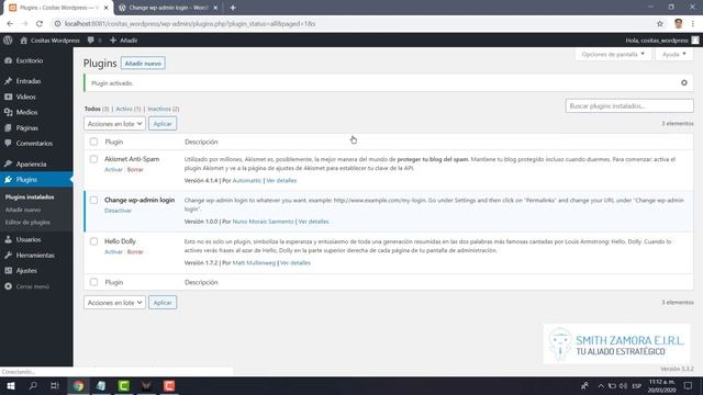 Cambiar la url de login wp-admin por seguridad en WordPress | Cositas WordPress смотреть онлайн