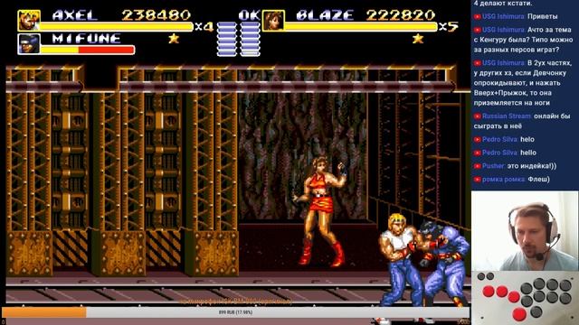 Streets of Rage 3 -VERY HARD проходим вдвоем snowboy+kill switch смотреть онлайн