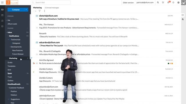 The New Zoho Mail - Streams and Email Sharing смотреть онлайн