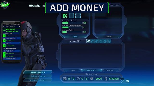 MASS EFFECT 1 LEGENDARY EDITION Cheats: Add Credits, Godmode, No Overheat, ... | Trainer By PLITCH