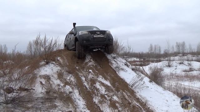 Прокатываем трассу для соревнований. Рвём полуоси. Нивы, УАЗы, Jeep Cherokee, Great Wall Wingle