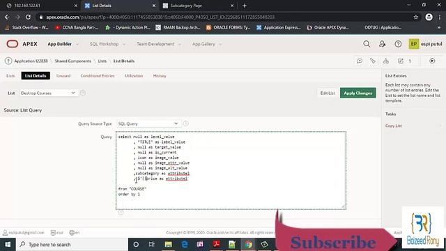 Oracle APEX Tutorial-6 (How to add Course cards color and price) смотреть онлайн
