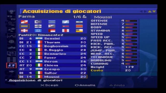 statistiche dei giocatori del parma su iss pro evolution soccer смотреть онлайн