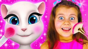 Милана красится и выбирает новые наряды с подружкой