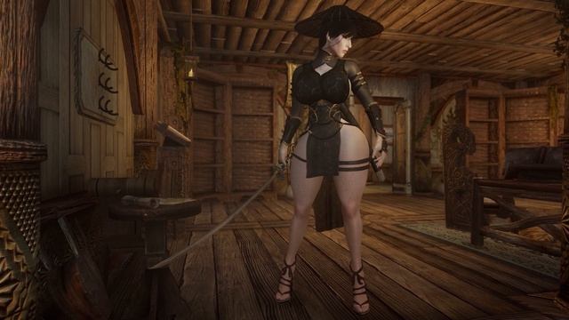 Skyrim LE | COCO RONIN   CBBE UUNP  | Demostracion Y Gameplay