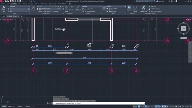 Como dejar las COTAS A LA MISMA DISTANCIA en AutoCAD // Distancia automática para dimensiones смотреть онлайн