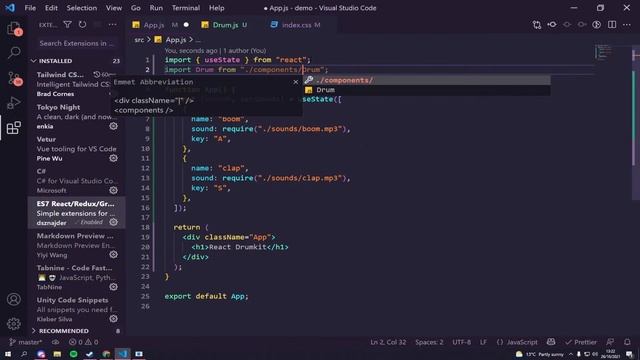 Build a REACT JS DRUMKIT | A live tutorial смотреть онлайн