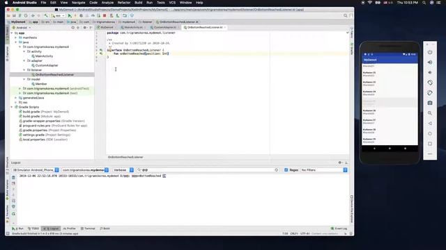4 - RecyclerView Custom Adapter Loading More(Kotlin) смотреть онлайн