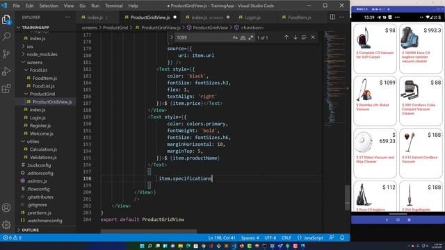 11-Hiển thị danh sách dạng lưới-GridView với FlatList | React Native смотреть онлайн