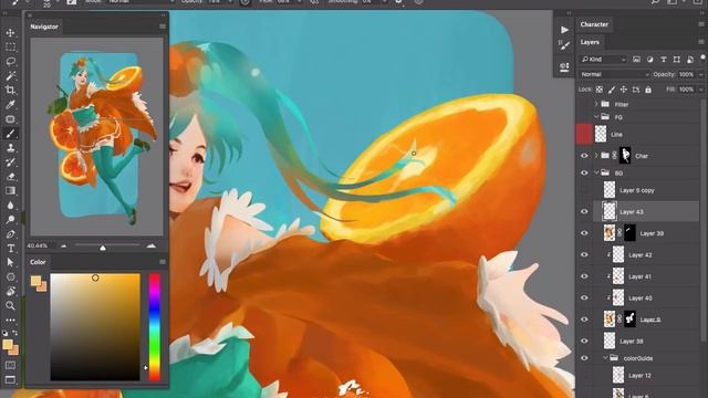 Orange [First][Digital Painting] смотреть онлайн