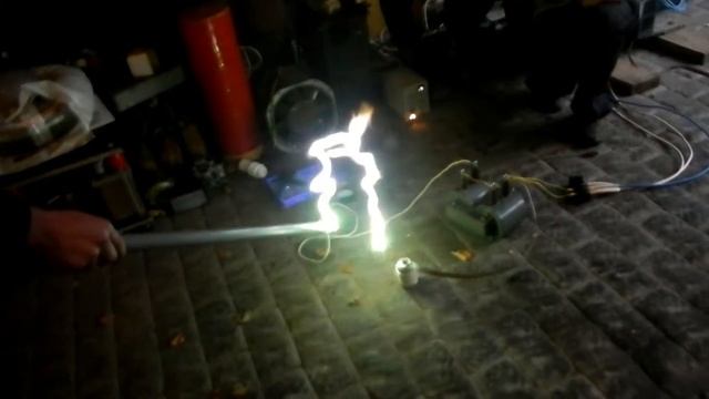 Дуга с трансформатора от РЛС