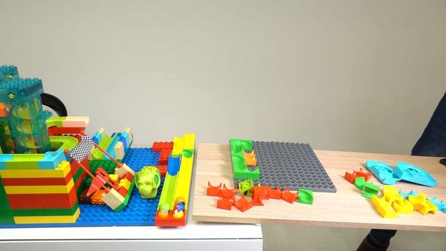Giant Marble Run Dino Race Track | 6 Lanes | 4 Elevators | 15ft Long | 5 Day Build смотреть онлайн