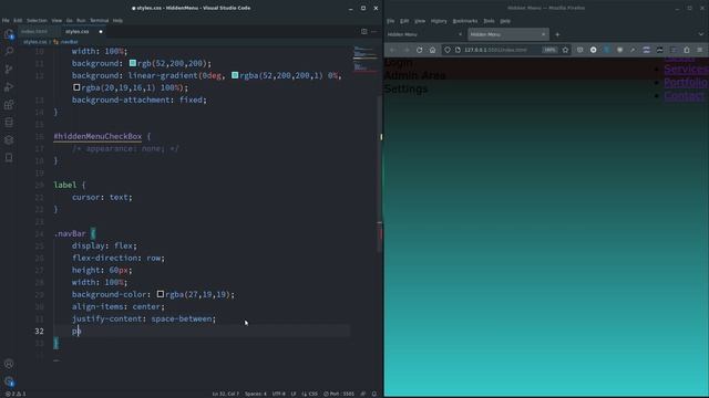 HTML CSS - Hidden Menu - Click and Show - No JavaScript смотреть онлайн