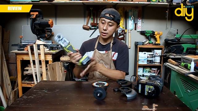 Review Gerinda Tangan Cordless RYOBI P423 one+ brushless angle grinder смотреть онлайн
