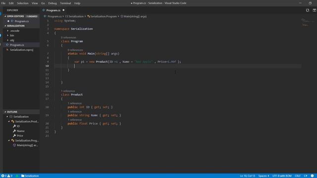 C# Dotnet Core Serialization and Deserialization смотреть онлайн