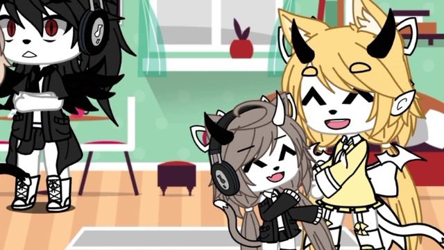 наушники с музыкой||Gacha life|| смотреть онлайн