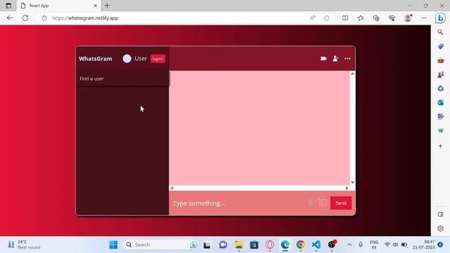 Chat Application Using React.js смотреть онлайн