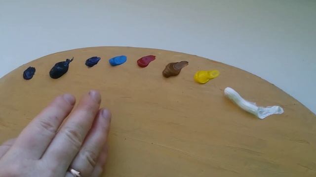 Палитра для живописи маслом.