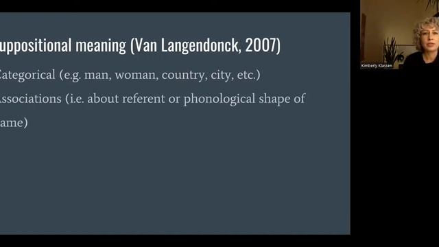ONOMASTICS ONLINE | Kimberly Klassen: The lexical load of proper names for second language readers смотреть онлайн