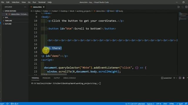 How to scroll down automatically to the bottom of pages using javascript | auto scroll down смотреть онлайн