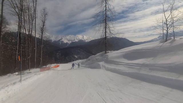 Роза Хутор Синяя трасса смотреть онлайн