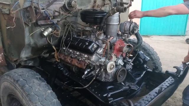 Запуск двигателя газ 53 после кап ремонта смотреть онлайн