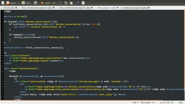 PHP Tutorial: Private Message System [part 12] смотреть онлайн