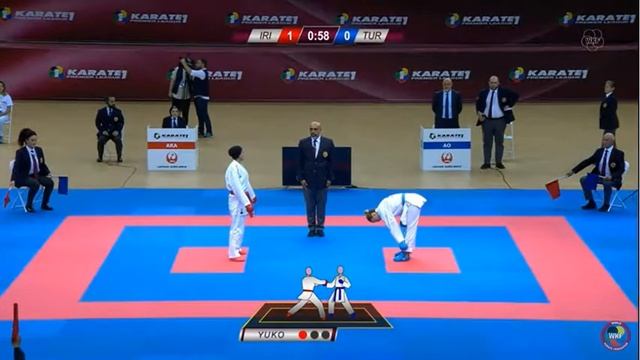 Karate 1 Baku 2022: Bronze Medal Match: Taravat Khaksar (IRA) vs. Tuba Yakan (TUR) смотреть онлайн